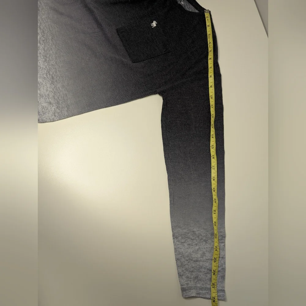 Abercrombie Kids Boys 13/14 Long Sleeve Shirt Black-Light Gray Gradient - Picture 7 of 9